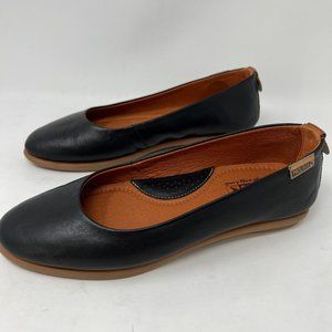Pikolinos Ballet Flats Women’s Size 37 US Size 6-6.5 Black Leather Cushioned